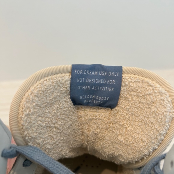 Golden Goose DB Sky-Star High Tops — White & Pink Leather — Excellent Condition - Picture 6 of 7